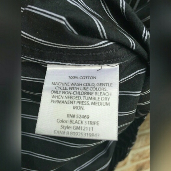 George Men’s Striped Button Down Shirt XL - Picture 3 of 4